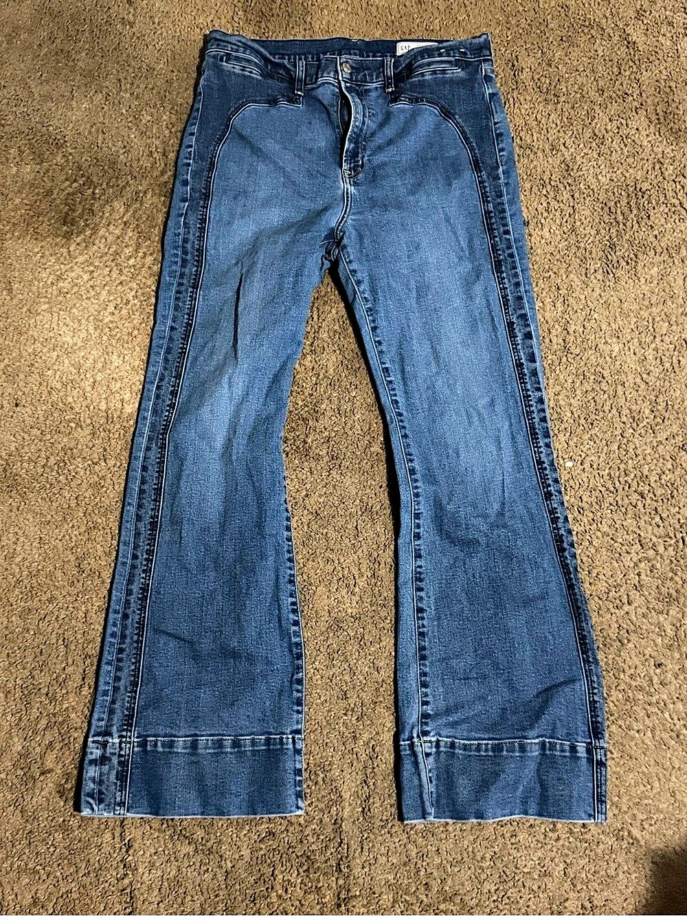 Gap 70s high rise Flare Jeans
